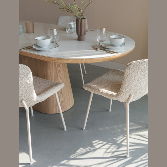 Table à manger bois et pierre Almira