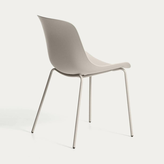 Chaise Alaró beige – vue de profil