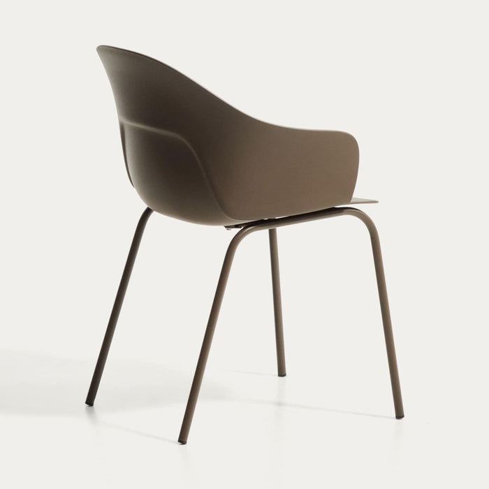 Chaise Cardona marron – vue de profil
