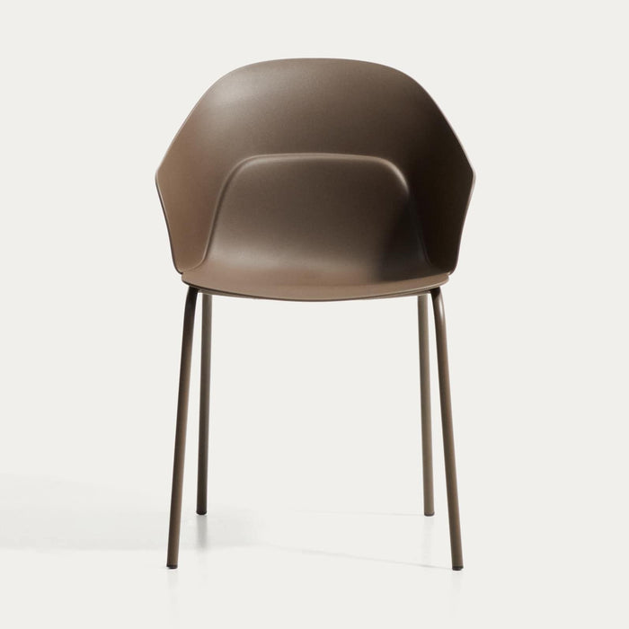 Chaise Cardona marron – vue arrière