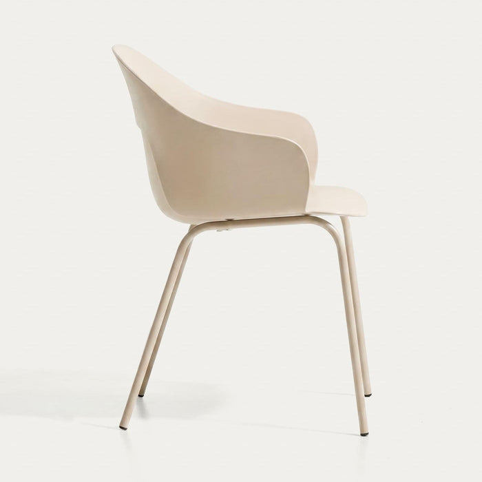 Chaise Cardona beige – vue de trois quarts