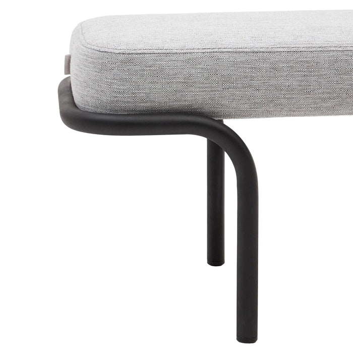 Banc Solsona gris – vue de dos