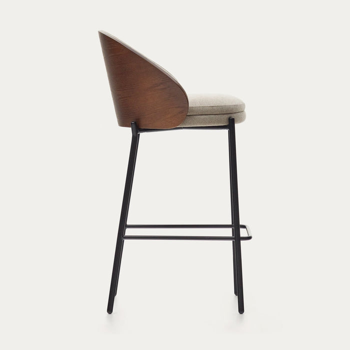 Tabouret Alella beige – vue de côté