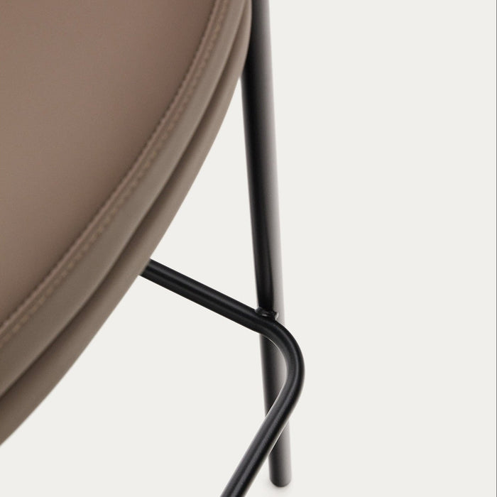 Tabouret Brava 77cm marron – détail de la finition