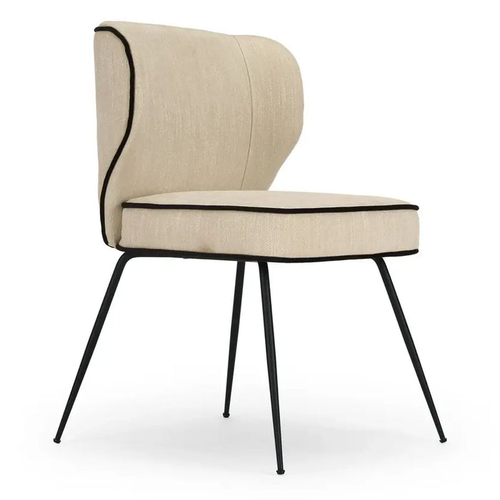 Chaise tissu et acier Wayne - NV GALLERY