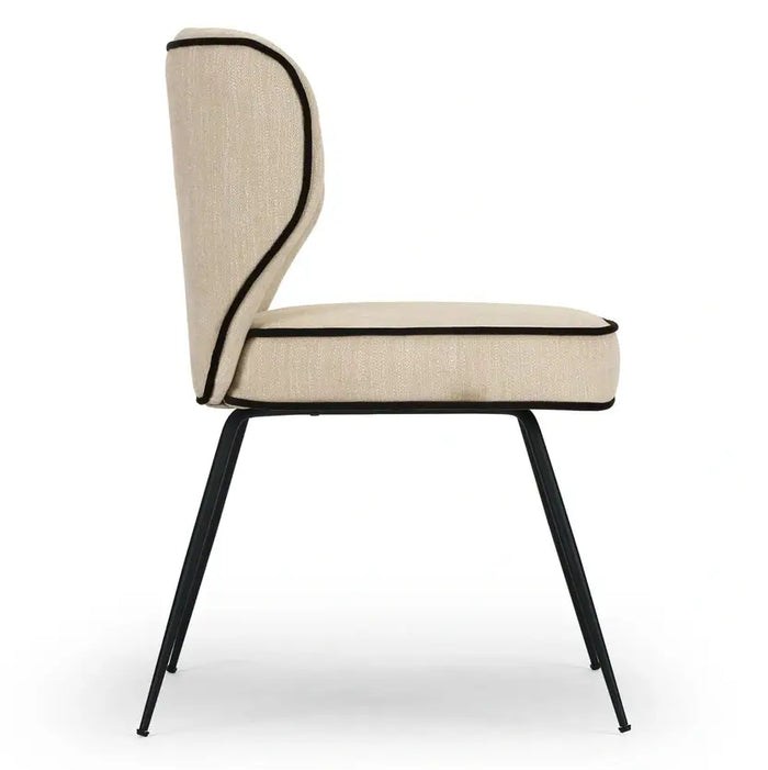 Chaise tissu et acier Wayne - NV GALLERY