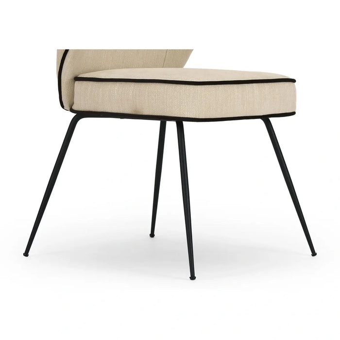 Chaise tissu et acier Wayne - NV GALLERY