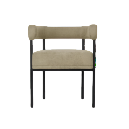 Chaise tissu et acier Arcade - NV GALLERY