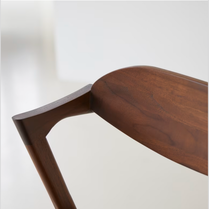 Chaise teck massif et tissu Guido - Tikamoon