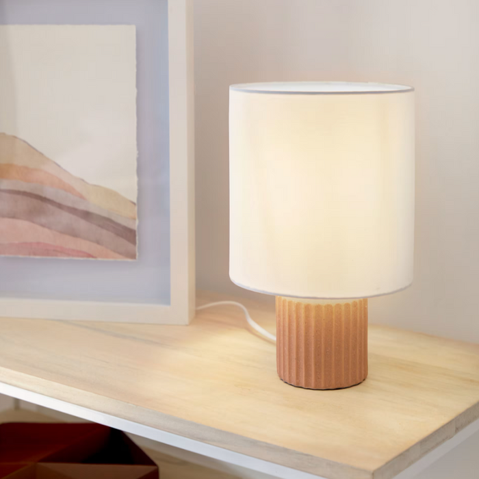 Lampe de table céramique et tissu Eshe