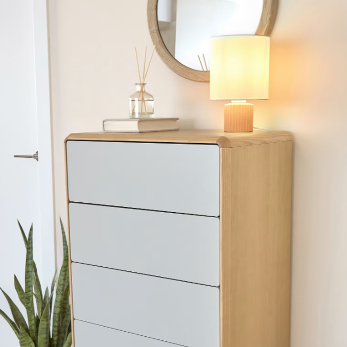 Lampe de table céramique et tissu Eshe