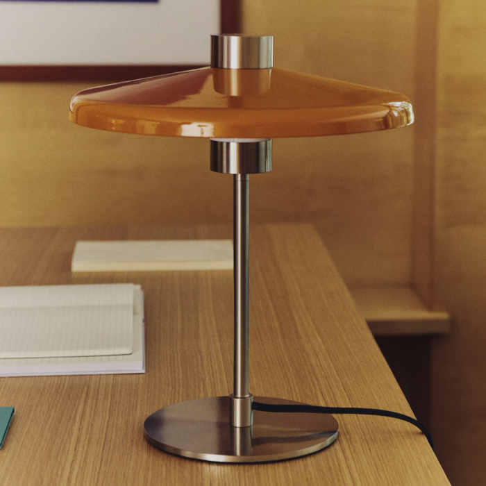 Lampe de table métal brossé Nuvira