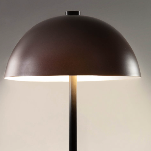 Lampe à poser métal peint grenat Aleyla
