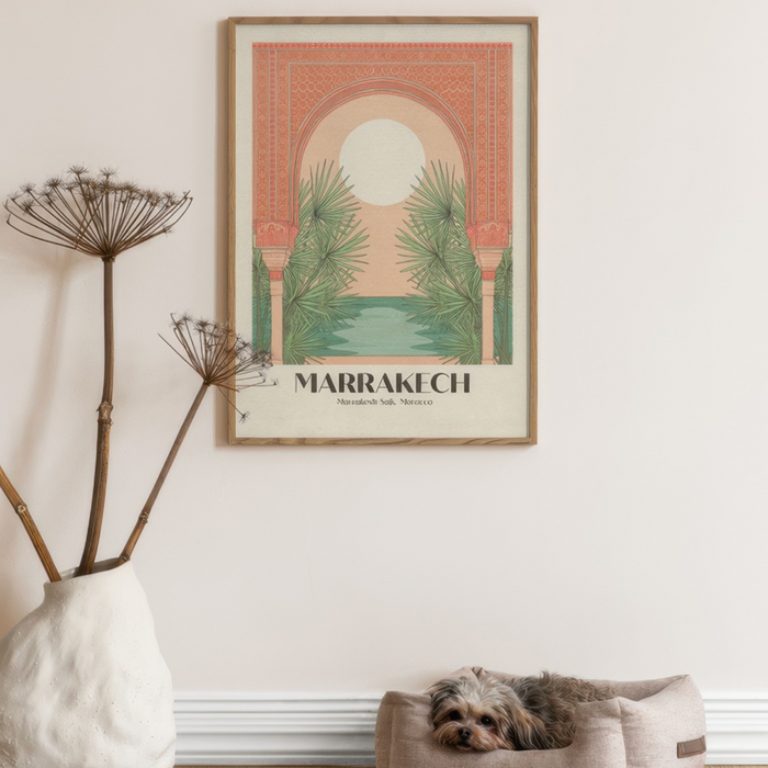 Affiche encadrée chêne Morocco