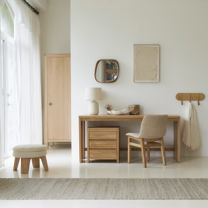 Bureau chêne massif 160 cm Eden - Tikamoon