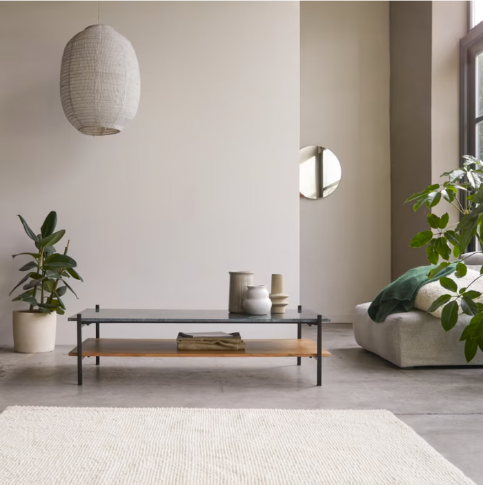 Table basse marbre et acacia Edit - Tikamoon