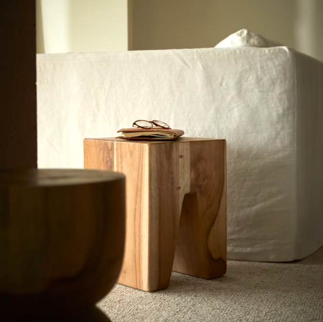 Table d'appoint teck massif Artu - Tikamoon