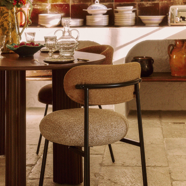 Chaise Maia tissu