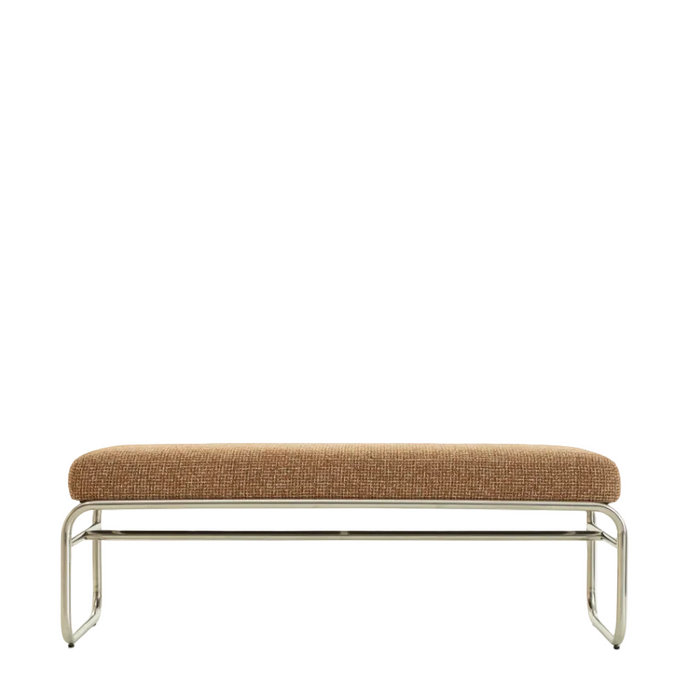 Banc tweed et chrome Kyra - NV Gallery