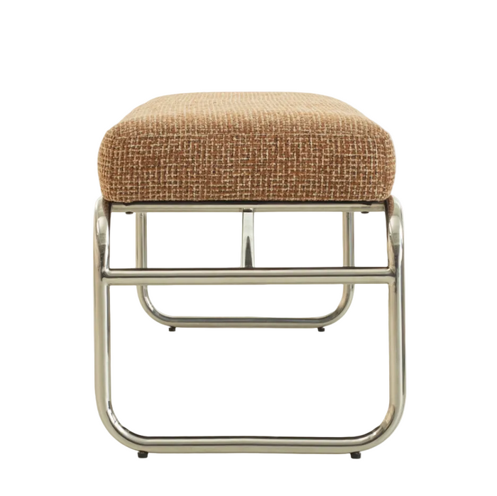 Banc tweed et chrome Kyra - NV Gallery
