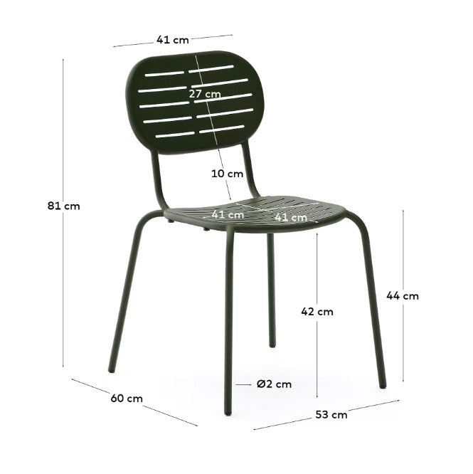 Chaise d'extérieur acier galvanisé Sévilla