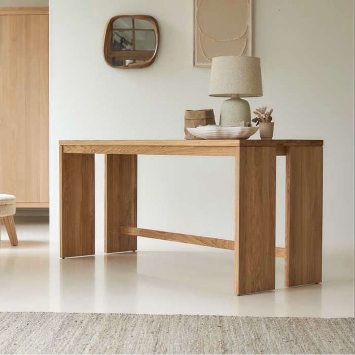 Bureau chêne massif 160 cm Eden - Tikamoon