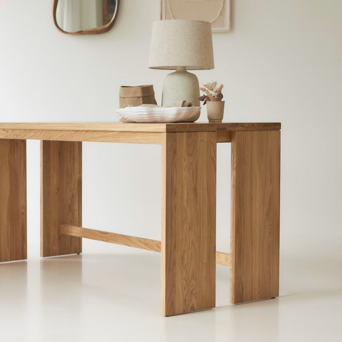 Bureau chêne massif 160 cm Eden - Tikamoon