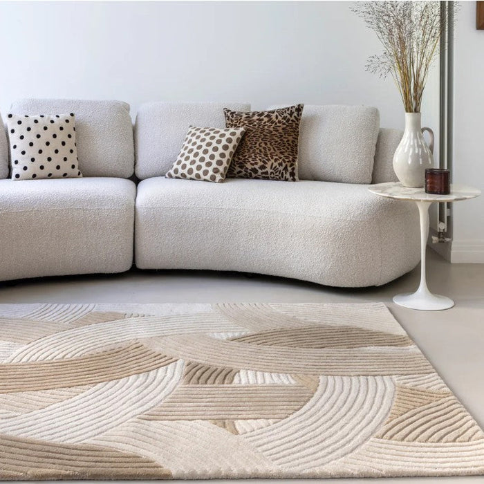 Tapis laine tuftée Canopée beige - Edito