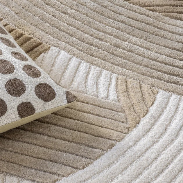 Tapis laine tuftée Canopée beige - Edito
