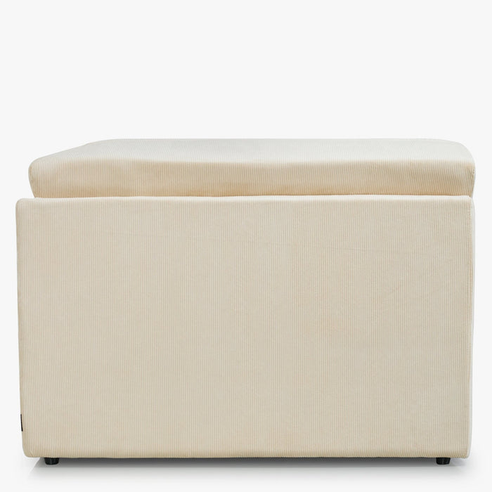 Fauteuil d'angle modulable velours anti-tâches Paul - NV GALLERY