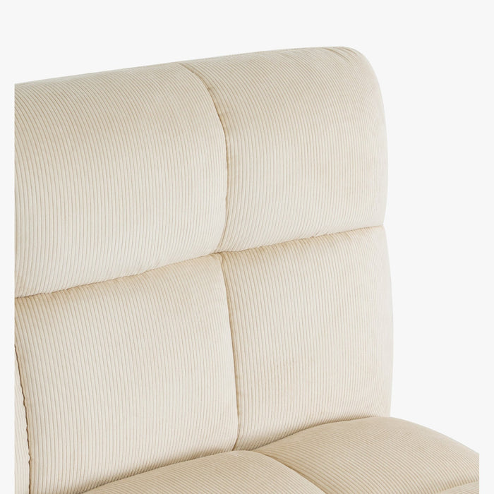 Fauteuil d'angle modulable velours anti-tâches Paul - NV GALLERY
