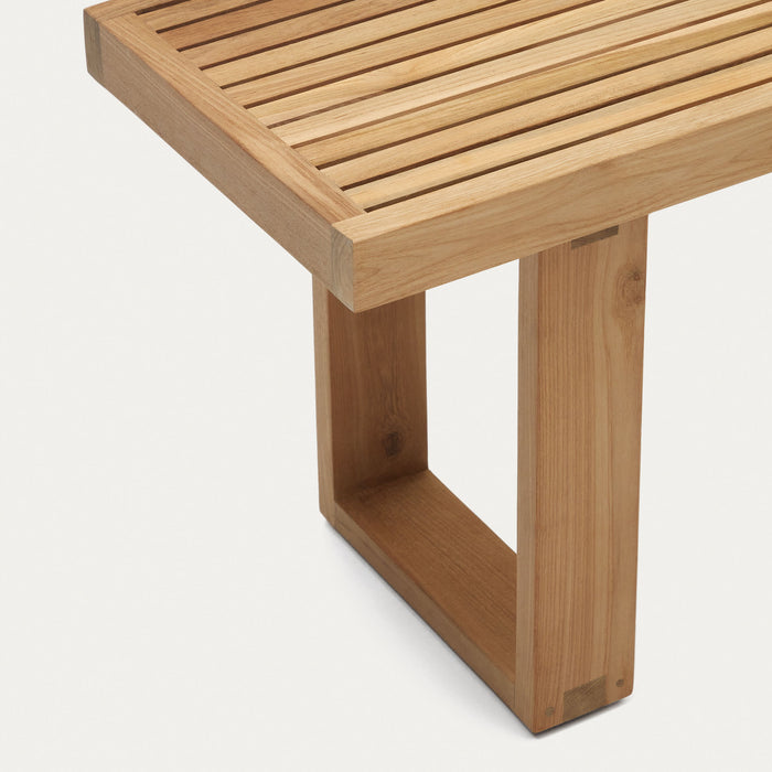 Banc Tamariu en teck massif – détail de l'assise
