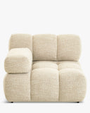 Fauteuil modulable accoudoir interchangeable Waffle Tweed beige