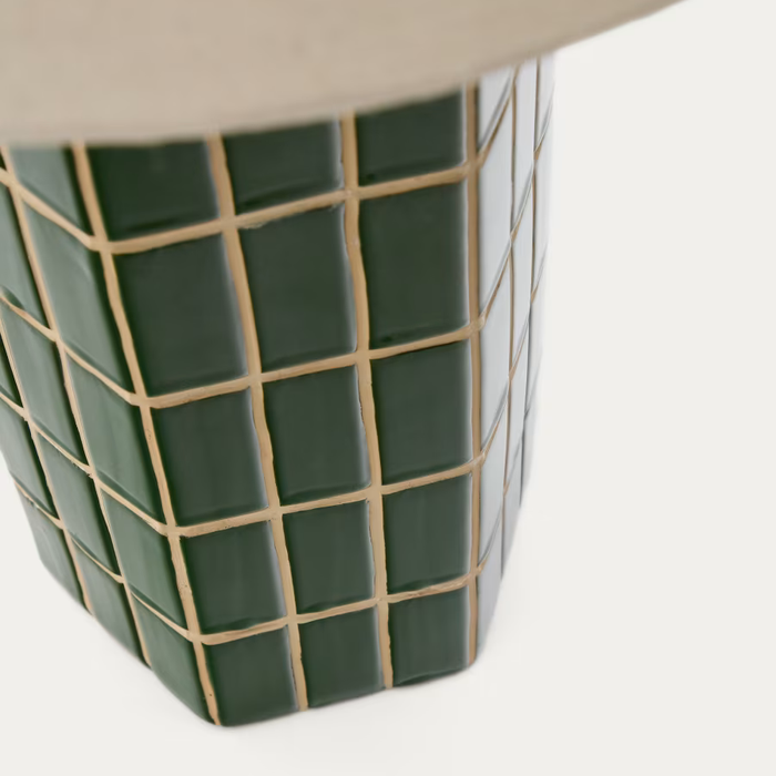 Lampe à poser céramique verte Liria