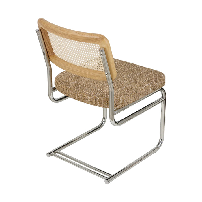 Chaise Uberto Tweed Marron Ristretto - NV GALLERY - détail assise