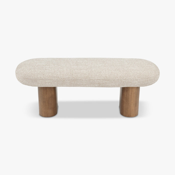 Banc Popa tweed beige - détail du piètement