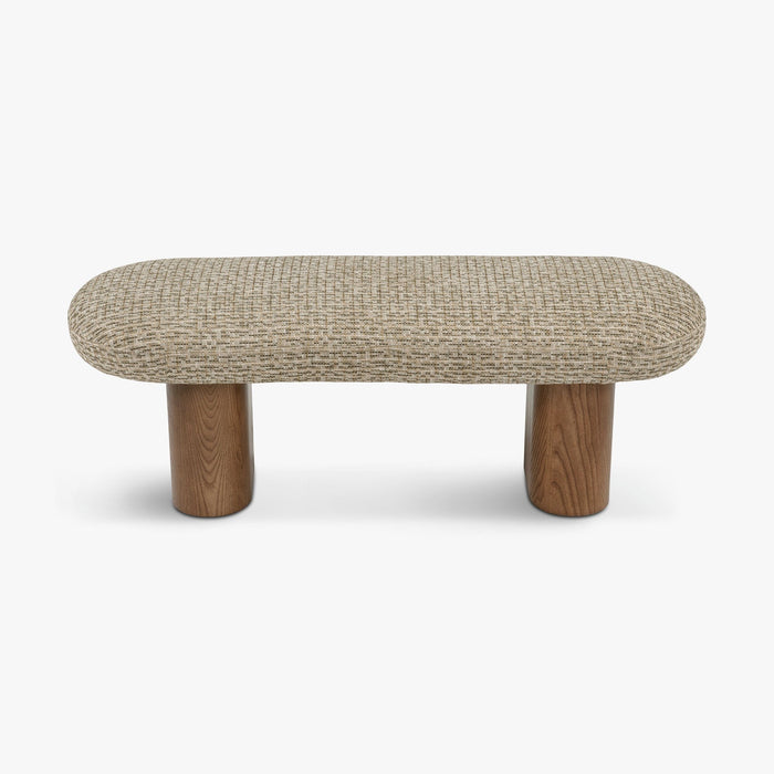 Banc Popa tweed vert - vue de dos