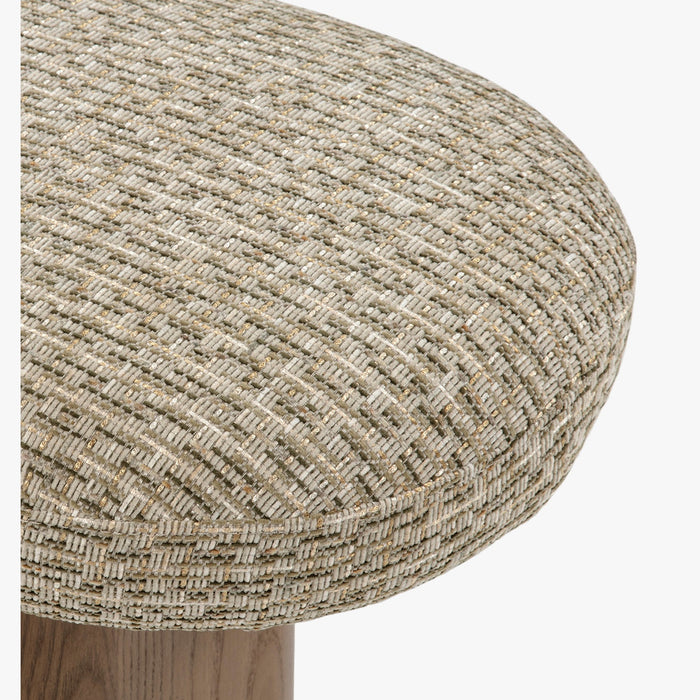 Banc Popa tweed vert - détail du piètement