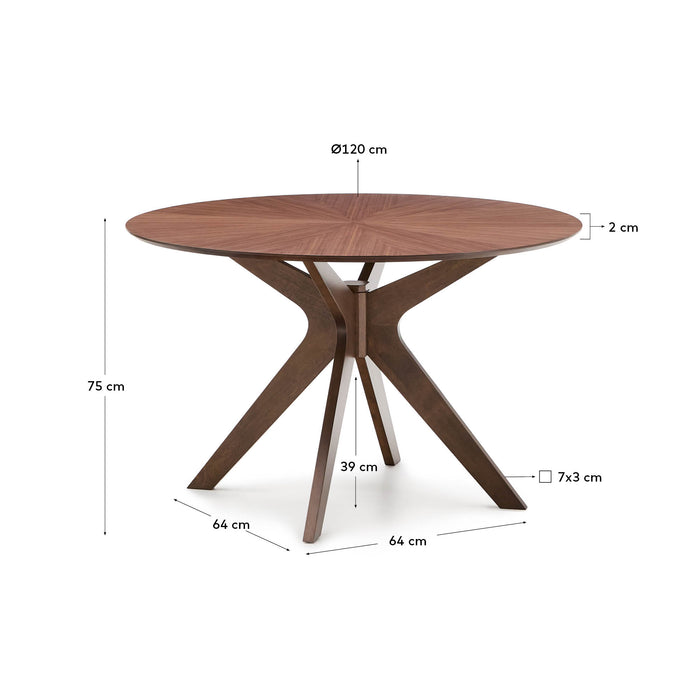 Table ronde chêne Meria