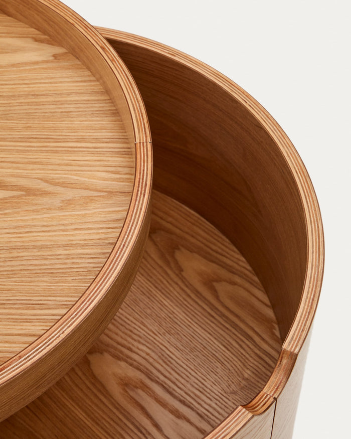 Table de chevet Olost – détail du plateau