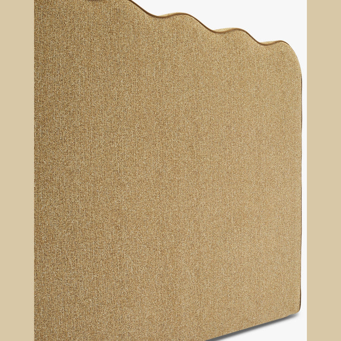 Tête de lit Atlante tweed marron – détail du tissu