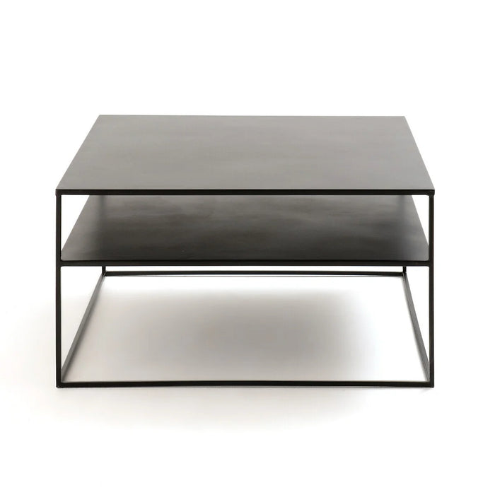 Table basse carrée acier laqué Hiba