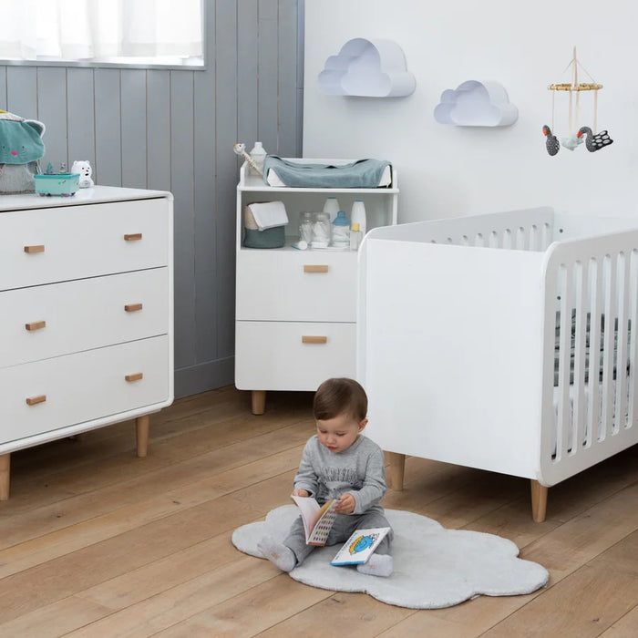 Commode 3 tiroirs bouleau et MDF Jimi