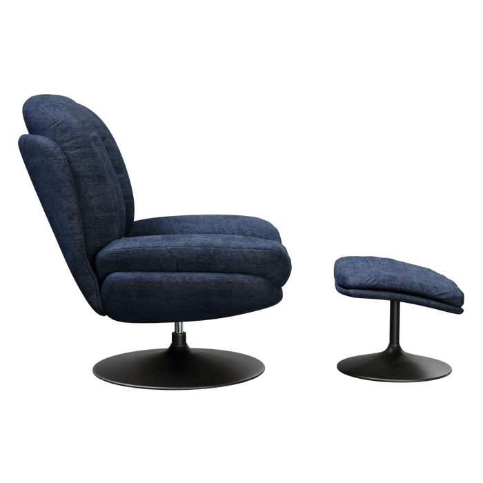 Fauteuil acier et tissu Lisboa - Akante