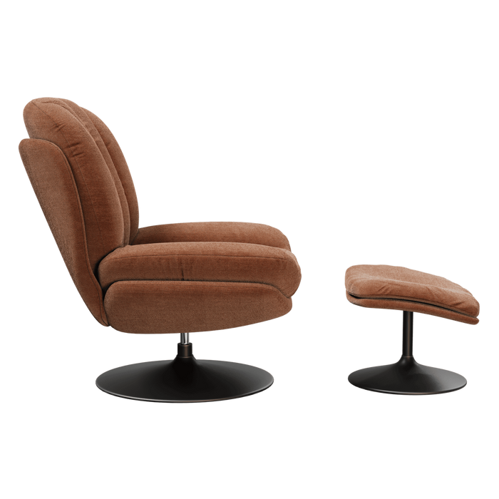 Fauteuil acier et tissu Lisboa - Akante