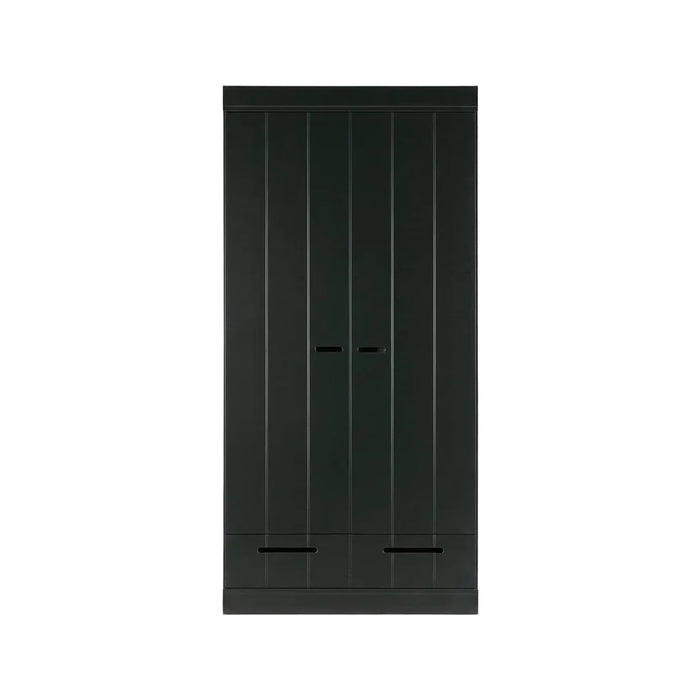 Armoire 2 portes et tiroirs pin Connect