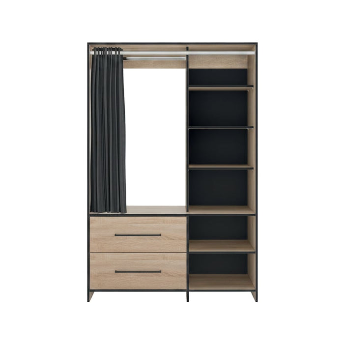 Armoire aggloméré revêtement chêne Jungo