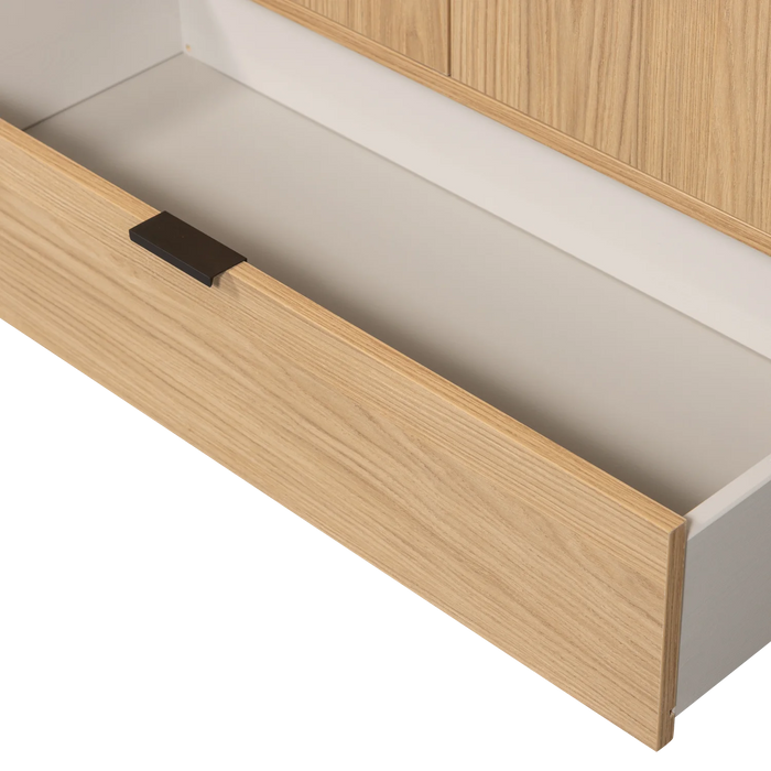 Armoire 2 portes MDF et chêne Silas