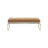 Banc tweed et chrome Kyra - NV Gallery