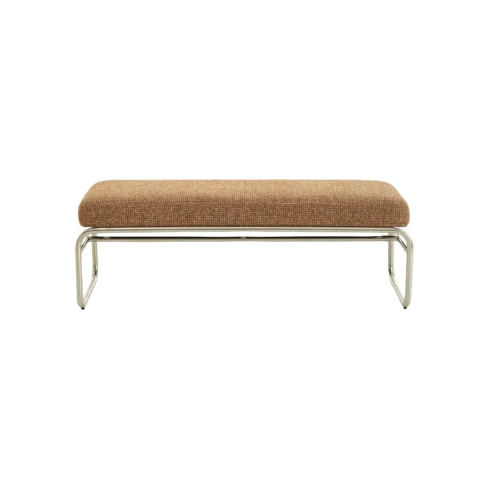 Banc tweed et chrome Kyra - NV Gallery